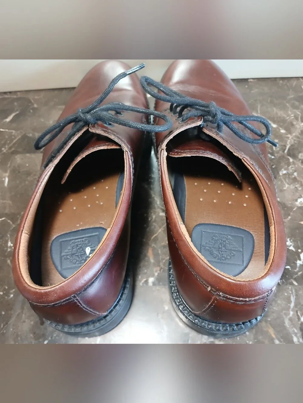 Men's Brown Leather Derby Shoes - Polished Casual Oxford